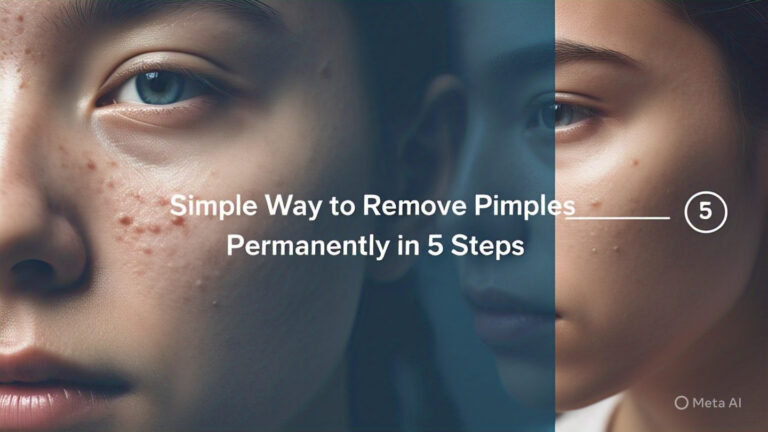 Simple way to Remove Pimples Permanently in 7 steps.