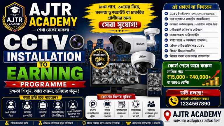 Cctv Installation to Earning in Bengali
